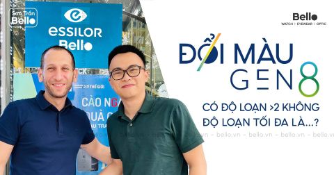 Tròng kính đổi màu Gen 8 có độ loạn trên 2 không? tối đa bao nhiêu?