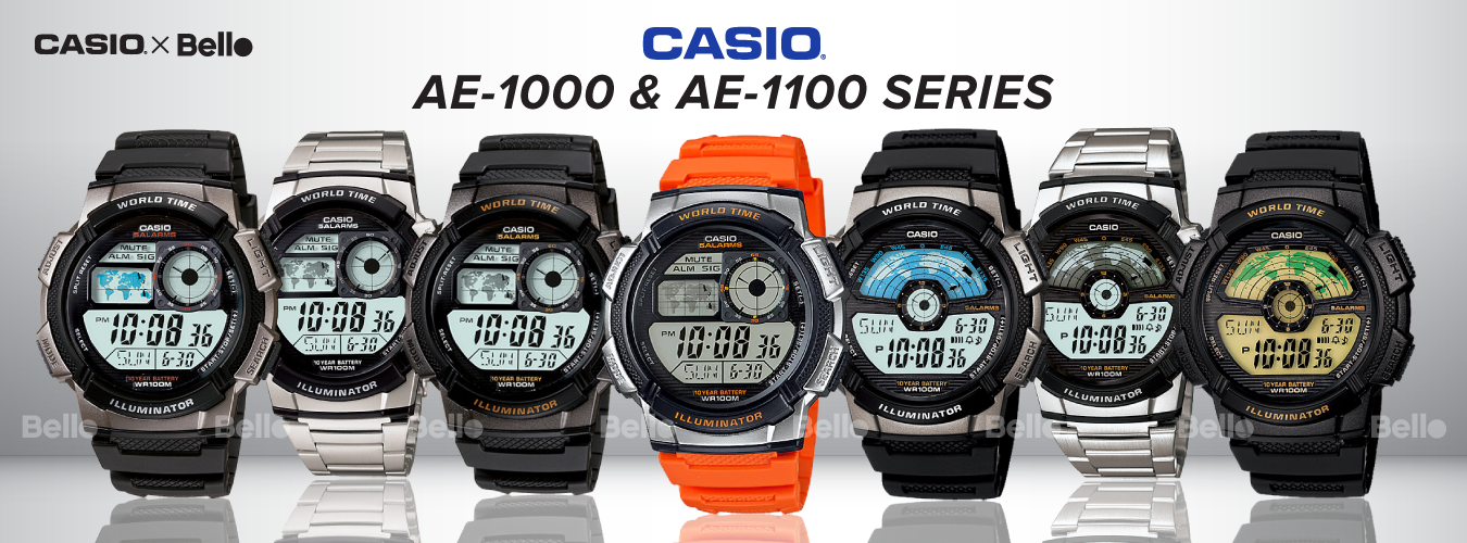 Casio Standard AE-1000 & AE-1100 Series
