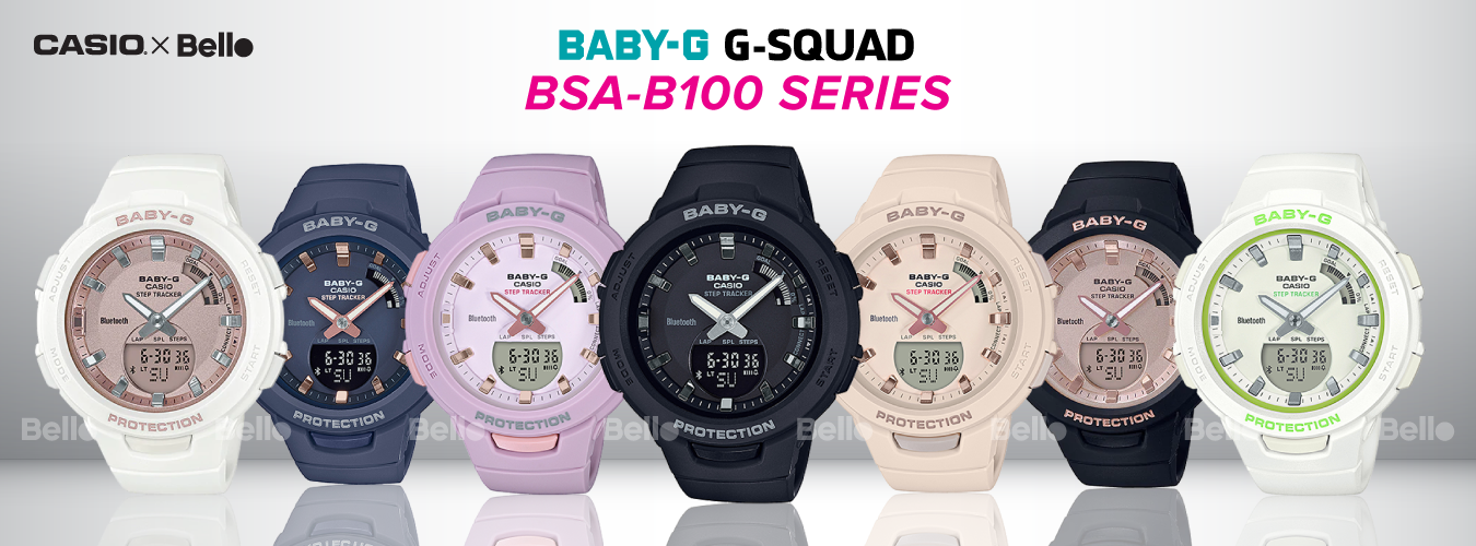 Casio Baby-G G-Squad Bsa-B100 Series – Bello