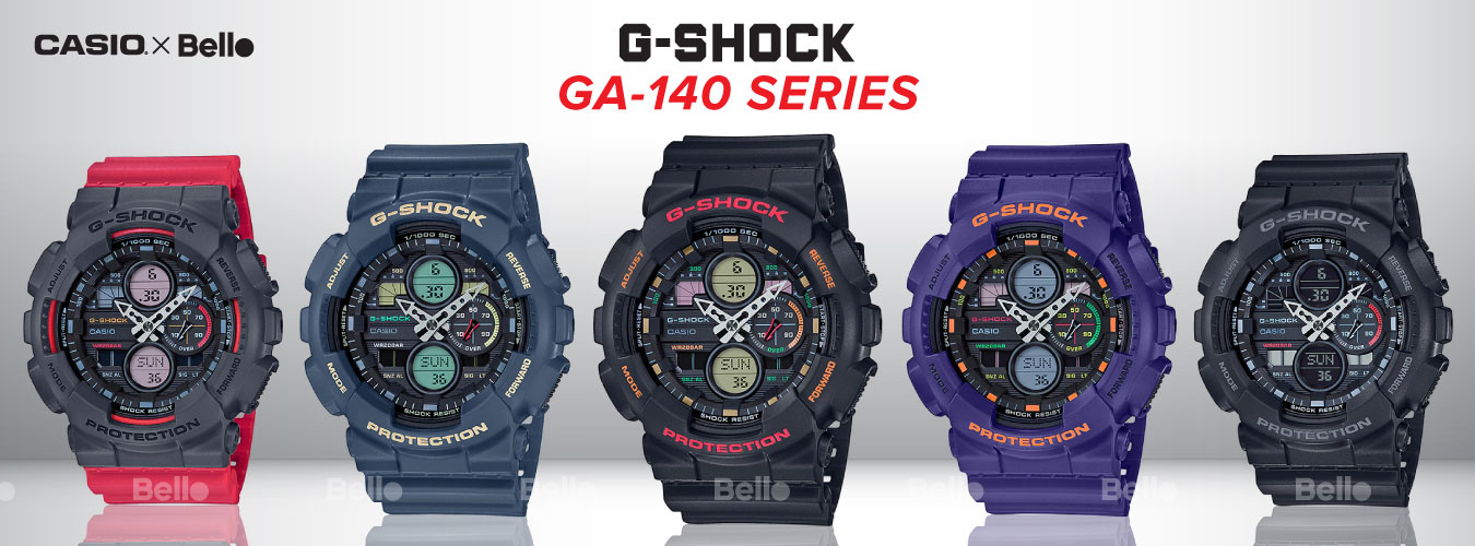 Đồng hồ G-Shock GA-140 giá rẻ, chính hãng, giảm 15% VIP