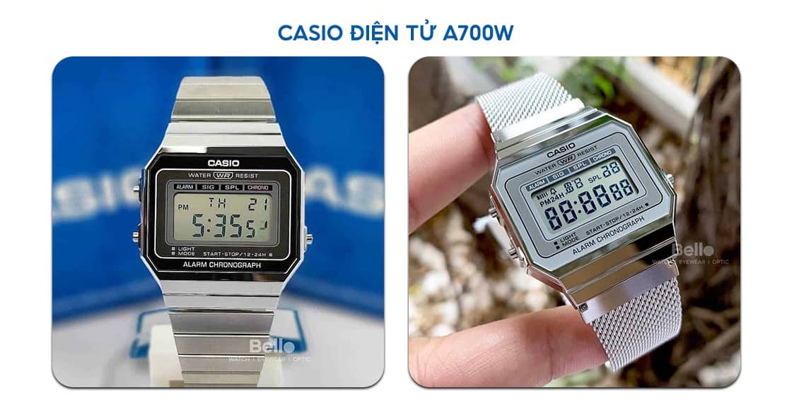 Casio A700W - TOP đồng hồ Casio điện tử