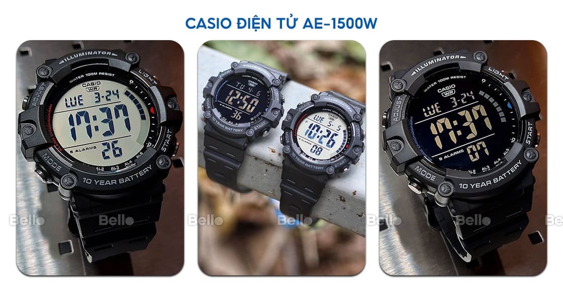 Casio AE-1500W - TOP đồng hồ Casio điện tử