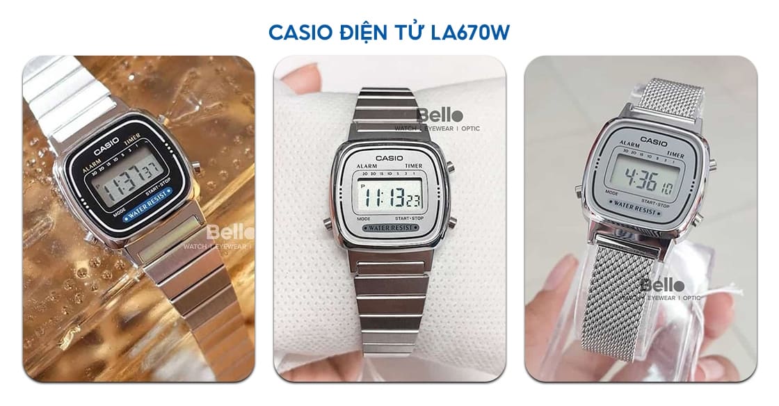 Casio LA670W - TOP đồng hồ Casio điện tử
