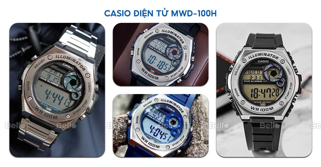 Casio MWD-100H - TOP đồng hồ Casio điện tử