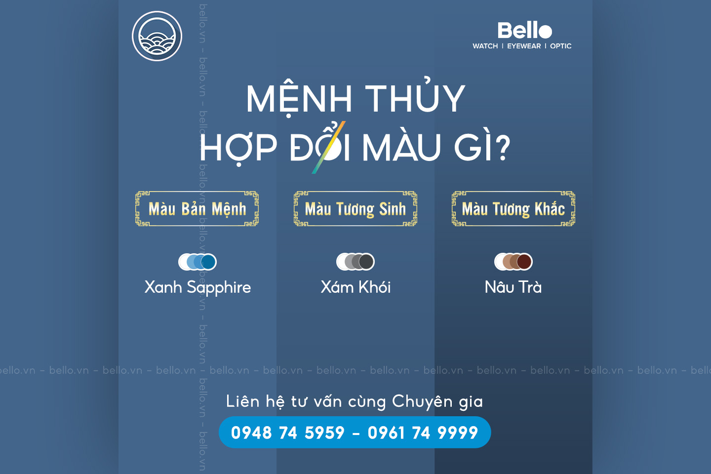 Phong Thuỷ Mệnh Thuỷ Hợp Đổi Màu Gì?