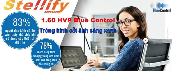 Tròng kính Hoya Stellify Blue Control