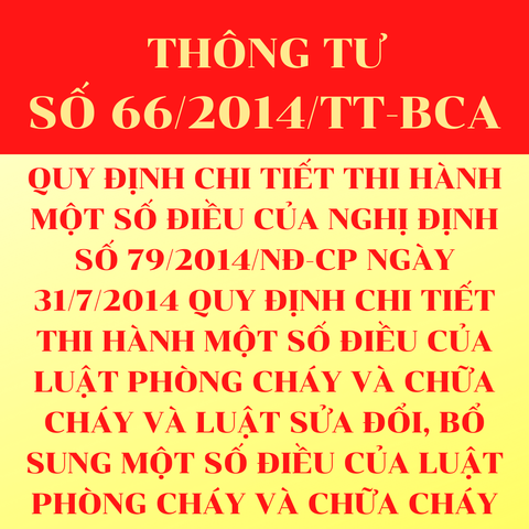Thông tư 66/2014/TT-BCA