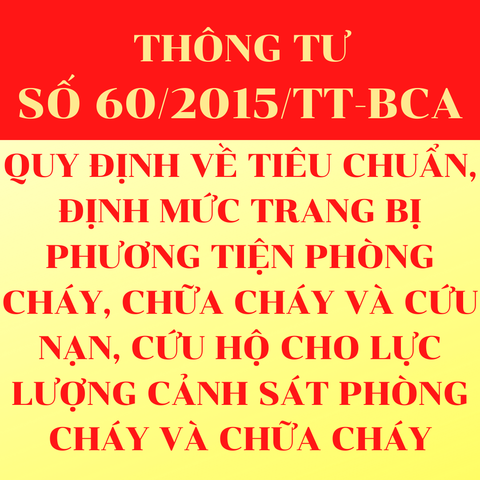 Thông tư 60/2015/TT-BCA