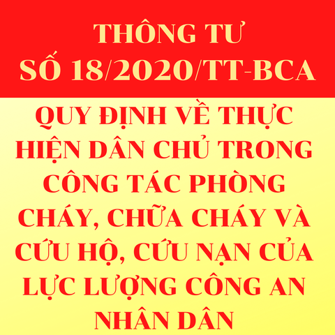 Thông tư 18/2020/TT - BCA