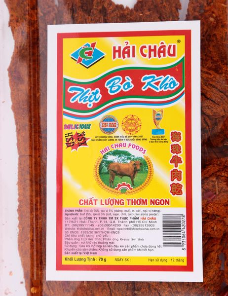 Khô Bò Miếng Hải Châu - Gói 70g – AeonEshop