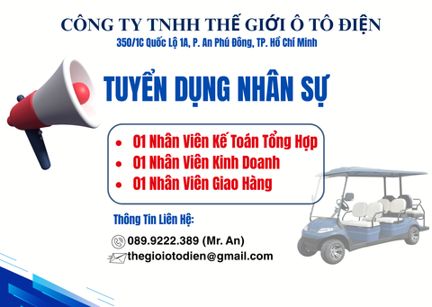 THẾ GIỚI Ô TÔ ĐIỆN TUYỂN DỤNG NHÂN SỰ