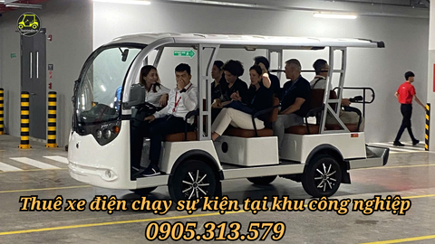 Thuê xe điện chạy sự kiện tại khu công nghiệp