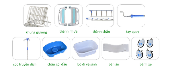 phụ kiện giường bệnh đa năng