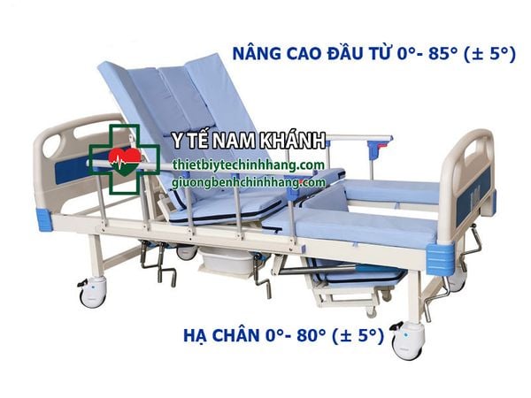 giường bệnh nhân 5 tay quay akiko a85