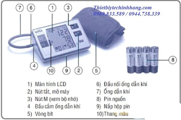 Máy đo huyết áp bắp tay LAICA BM2001