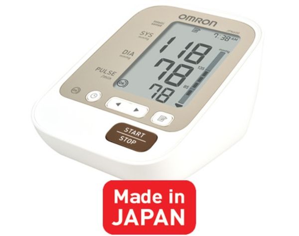 Máy đo huyết áp bắp tay Omron JPN600 với thiết kế sang trọng