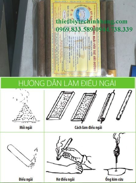 Hướng dẫn sử dụng Nhang Ngải cứu