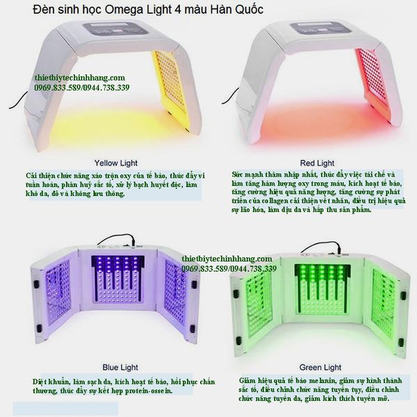 Ưu điểm của Đèn ánh sáng sinh học Omega light 4 màu
