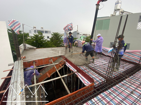 CẬP NHẬT TIẾN ĐỘ - ĐỔ BÊ TÔNG SÂN THƯỢNG TẠI NHÀ BÈ