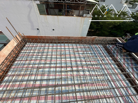 CẬP NHẬT TIẾN ĐỘ - NGHIỆM THU CỐT THÉP SÀN MÁI - CÔNG TRÌNH 5 TẦNG TẠI QUẬN 7