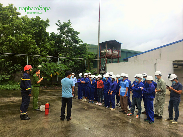 TẬP HUẤN NGHIỆP VỤ PCCC TẠI CÔNG TY TRAPHACOSAPA