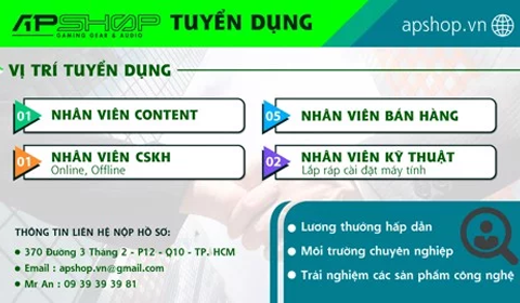 Apshop Thông Báo Tuyển Dụng 2019