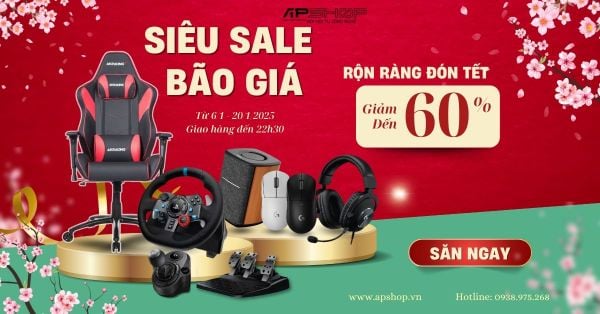 APSHOP TẾT ẤT TỴ: SIÊU SALE BÃO GIÁ - GIẢM ĐẾN 60% - RỘN RÀNG ĐÓN TẾT