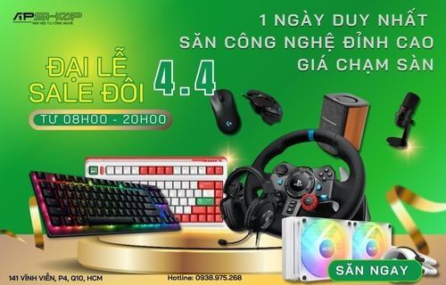 ĐẠI LỄ SALE ĐÔI 4.4 – SĂN CÔNG NGHỆ ĐỈNH CAO, GIÁ CHẠM SÀN TRONG 1 NGÀY DUY NHẤT!