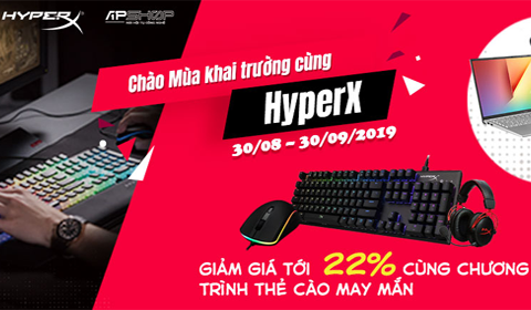MUA HYPERX GAMING BỐC THĂM TRÚNG THƯỞNG LỚN 