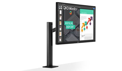 TĂNG HIỆU SUẤT LÀM VIỆC NHỜ CÔNG NGHỆ CÔNG THÁI HỌC CẢI TIẾN CỦA MÀN HÌNH LG 27QN880 QHD