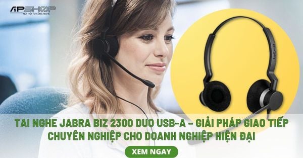 Tai Nghe Jabra BIZ 2300 Duo USB-A – Giải Pháp Giao Tiếp Chuyên Nghiệp Cho Doanh Nghiệp Hiện Đại