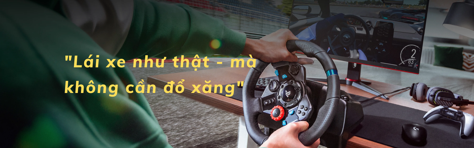 Vô Lăng Chơi Game Giả Lập