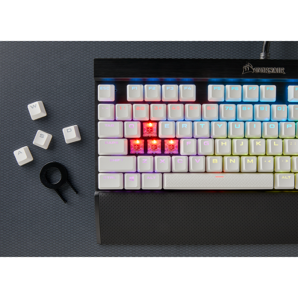Keycap Corsair Gaming PBT Doubleshot Full 104/105 White