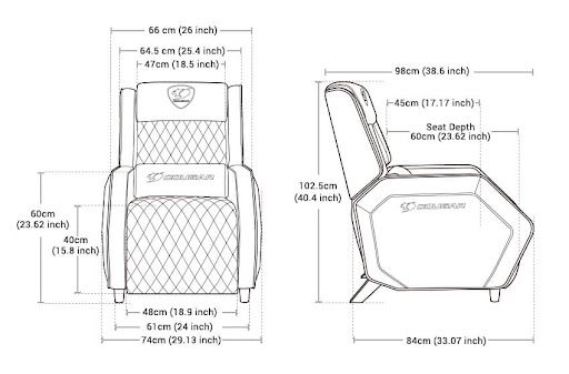 Kiểu dáng và thiết kế của ghế Cougar
