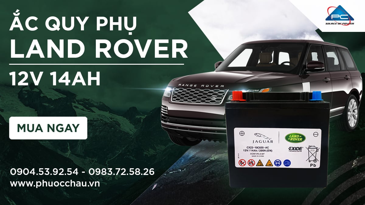 Ắc quy phụ dành cho các dòng xe Ranger Rover - Land Rover, Jaguar