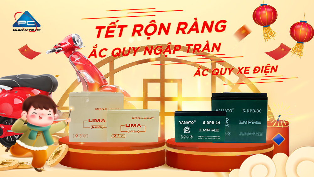 ẮC QUY XE ĐIỆN 🛵 LIMA & YAMATO