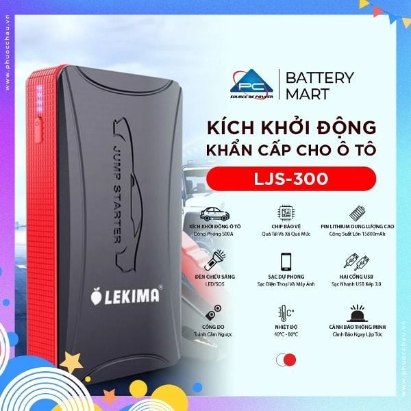 Bộ kích bình ô tô LEKIMA LJS300