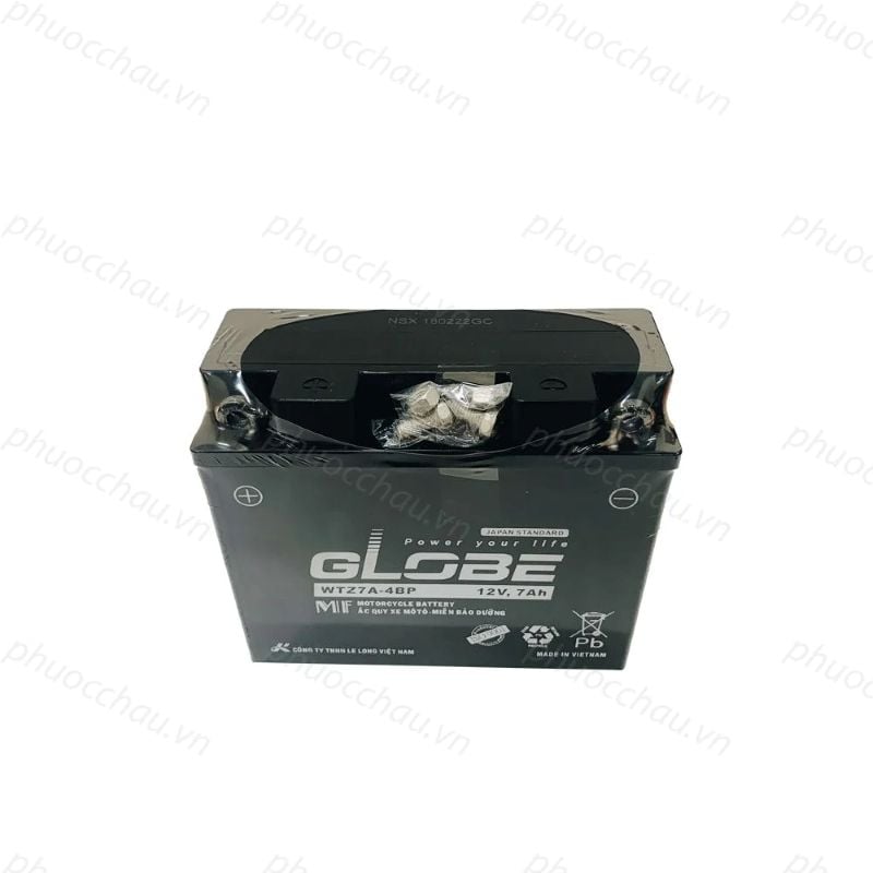 Ắc Quy Khô GLOBE WTZ7A-4BP cho xe Honda Master 125