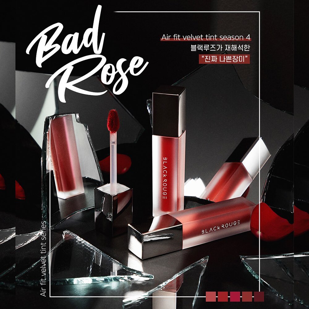 [Review] Son Kem Lì Black Rouge Air Fit Velvet Tint Ver 4: Bad Rose 2019