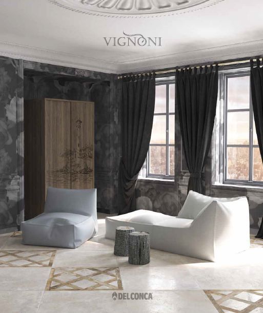 Bộ sưu tập Vignoni với thiết kế bề mặt thô sơ nhưng lại đem đến mội trải nghiệm hoài cổ phá cách