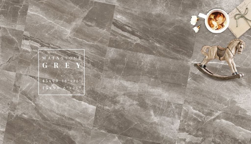 Main Stone Grey thích hợp cho các không gian phòng khách ưu tiên các yếu tố sáng tạo và làm tăng sự sang trọng nổi bật