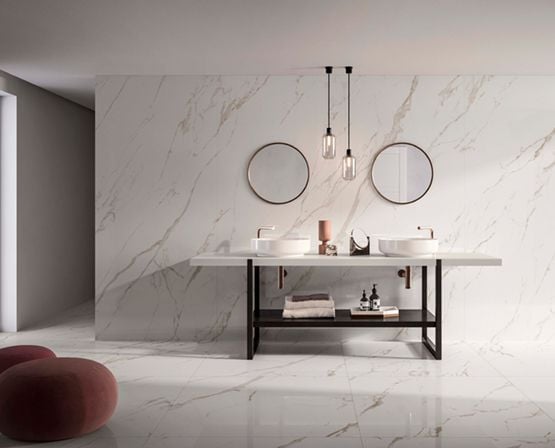 Thân gạch Porcelain full-body ứng dụng các tính năng ưu việt sản xuất theo tiêu chuẩn nghiêm ngặt Ý-Âu