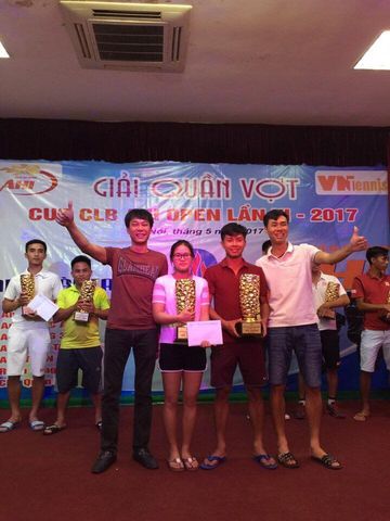 Chúc mừng Nguyễn Trường Thịnh (Thịnh Q6) thành viên TEAM HEAD giành chức Vô địch giải quần vợt cup AHI lần VI năm 2017.