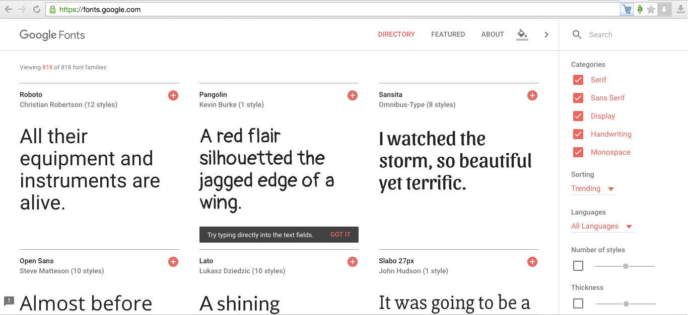 Google Font