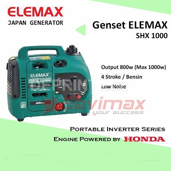 Máy phát điện Elemax Nhật Bản 1KVA SHX1000 – Savimax.vn
