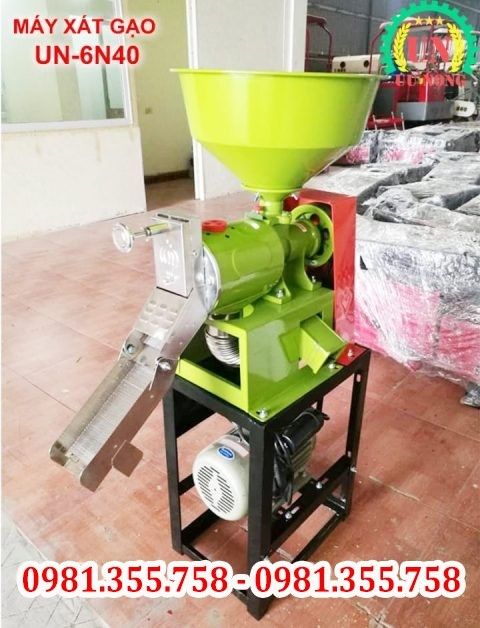 Máy xát gạo Ưu nông UN-6N40 có hiệu suất bóc cỏ trấu đạt tỉ lệ 100%