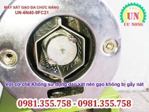 Trục máy xát gạo UN-6N60-9FC21 được làm bằng hợp kim nhiệt luyện chống chịu mài mòn tốt độ bền cao