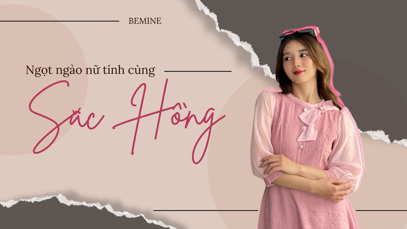 NGỌT NGÀO NỮ TÍNH CÙNG SẮC HỒNG TỪ BEMINE