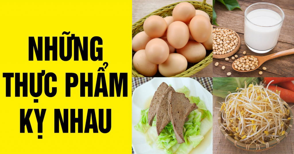 TOP CÁC THỰC PHẨM CẤM KỴ KHI ĂN CHUNG