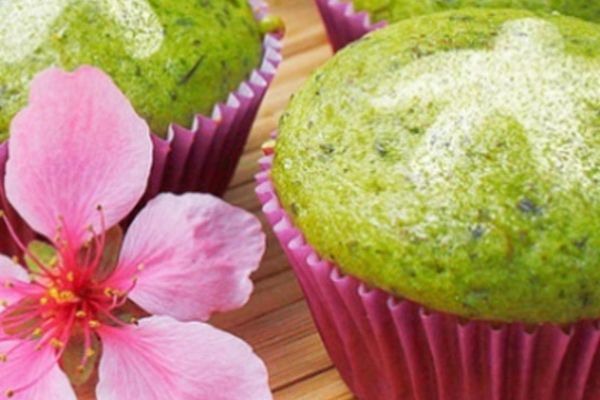 Cupcake trà xanh thơm lừng gian bếp
